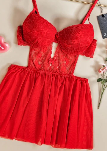 Black Babydoll meshabale